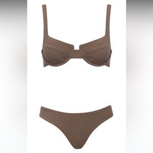Stylish Brown Bikini Set